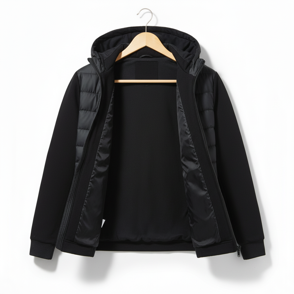 Winter New Men's Loose All-matching Casual Hooded Coat