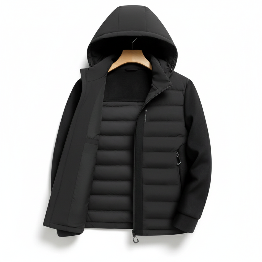 Hooded White Duck Down Warm Coat Down Jacket