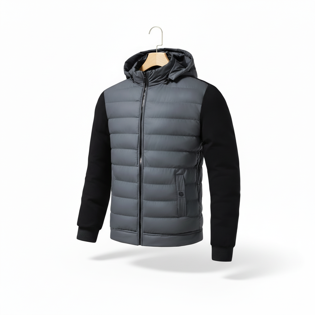 Winter New Men's Loose All-matching Casual Hooded Coat