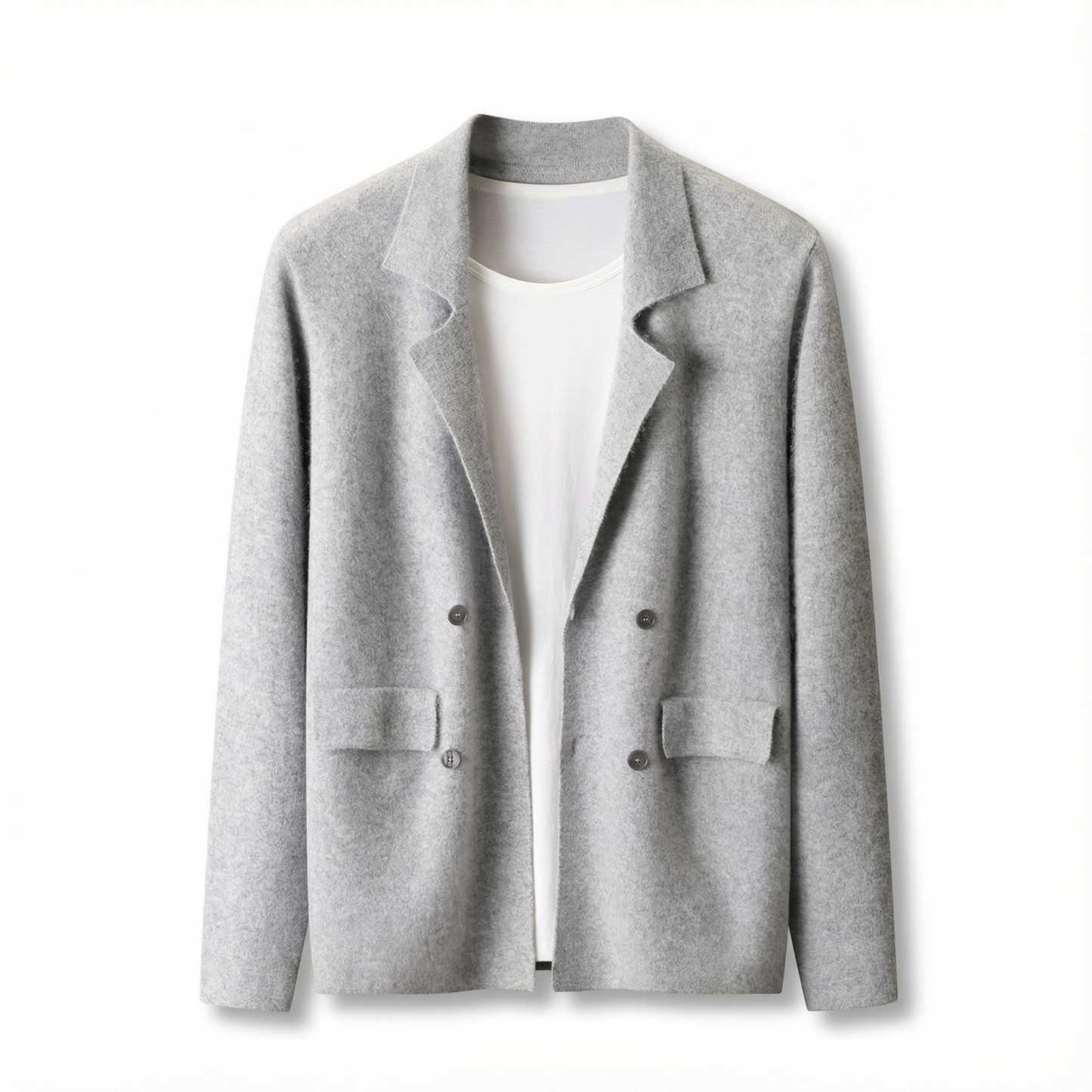 Wool Cardigan Suit Lapel Loose Fashionable Jacket