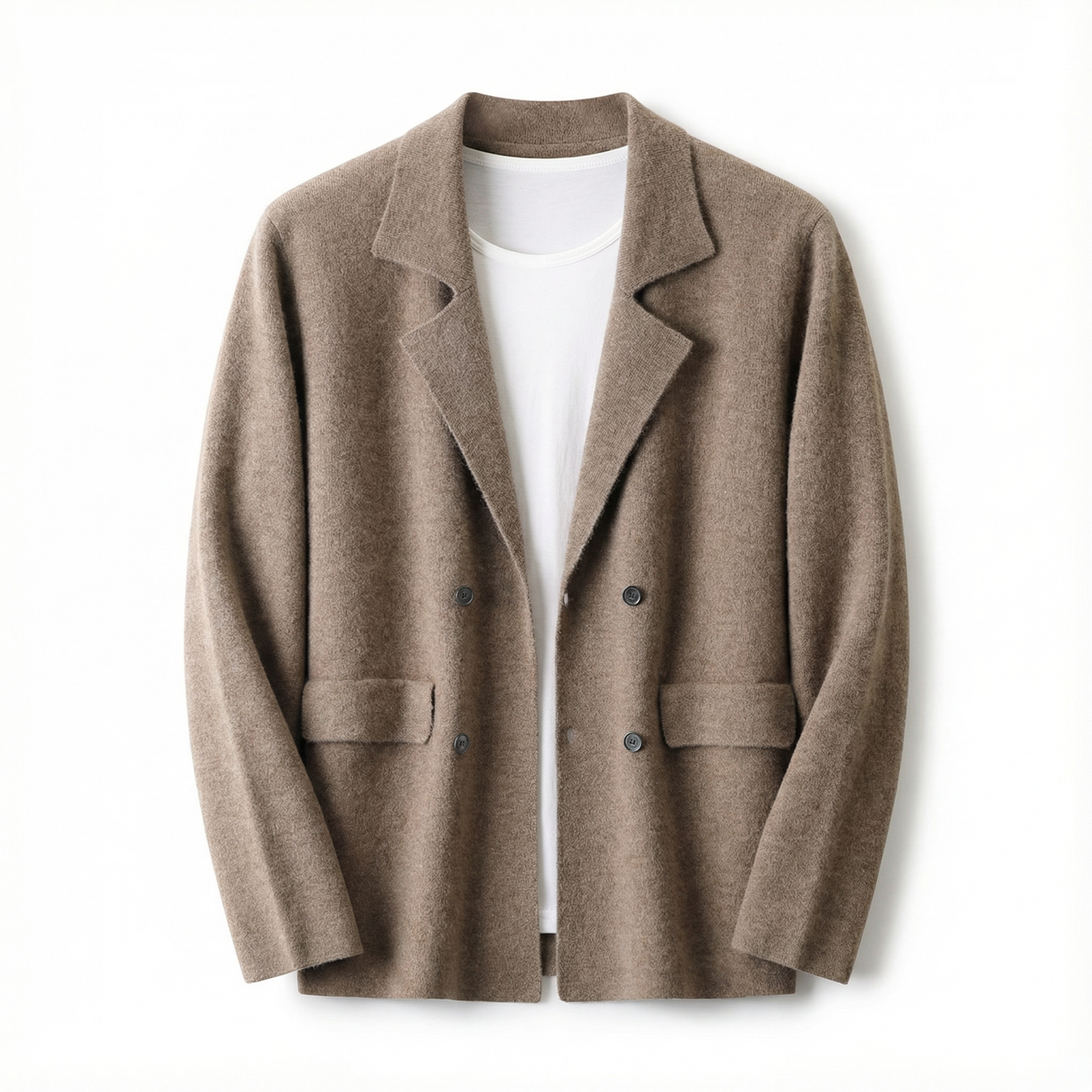 Wool Cardigan Suit Lapel Loose Fashionable Jacket