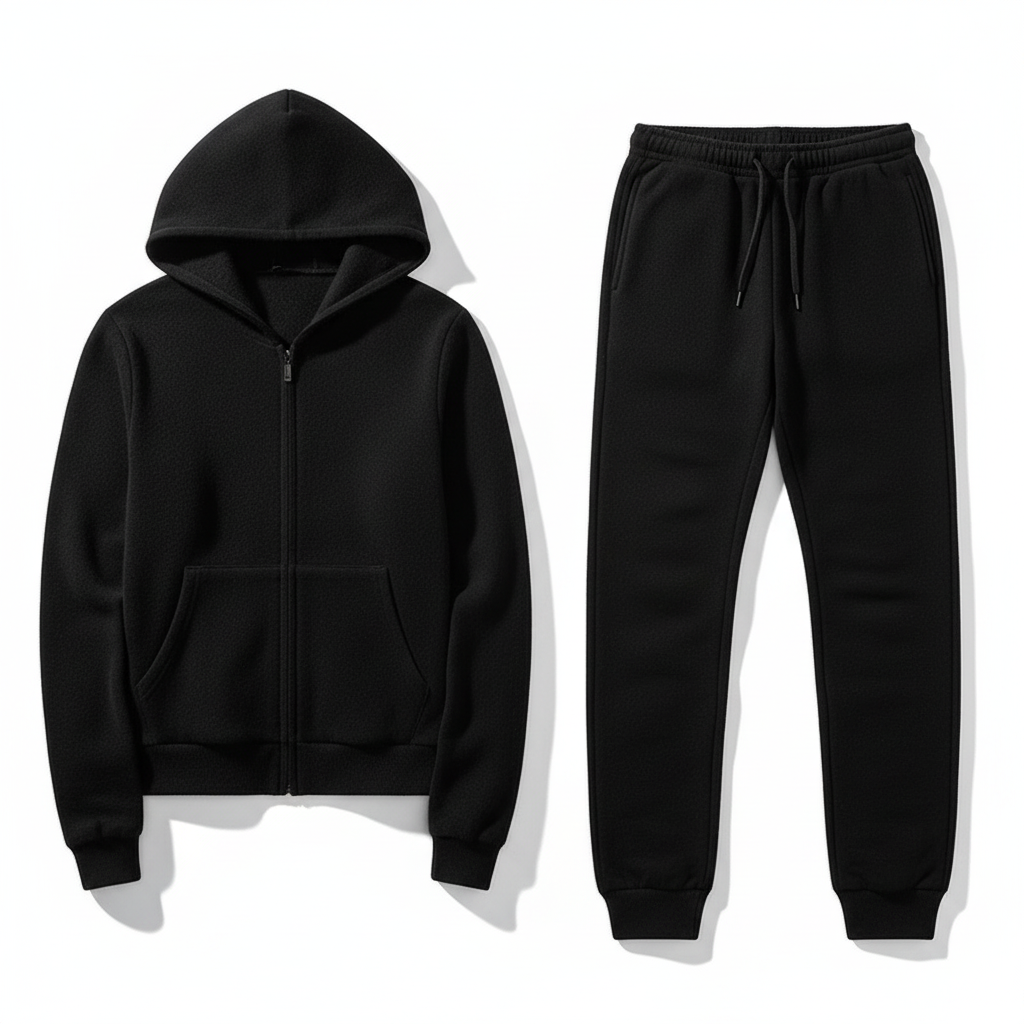 Men's Wool Coat Casual Pants Suit