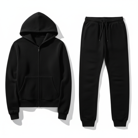 Men's Wool Coat Casual Pants Suit