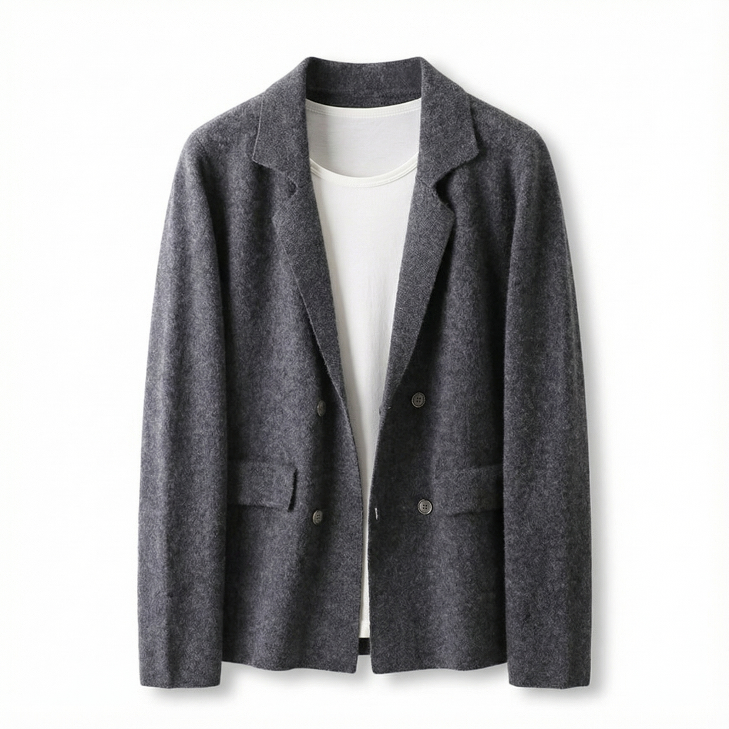 Wool Cardigan Suit Lapel Loose Fashionable Jacket