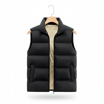 Lambswool Lined Puffer Vest