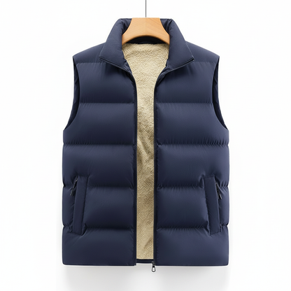 Lambswool Lined Puffer Vest