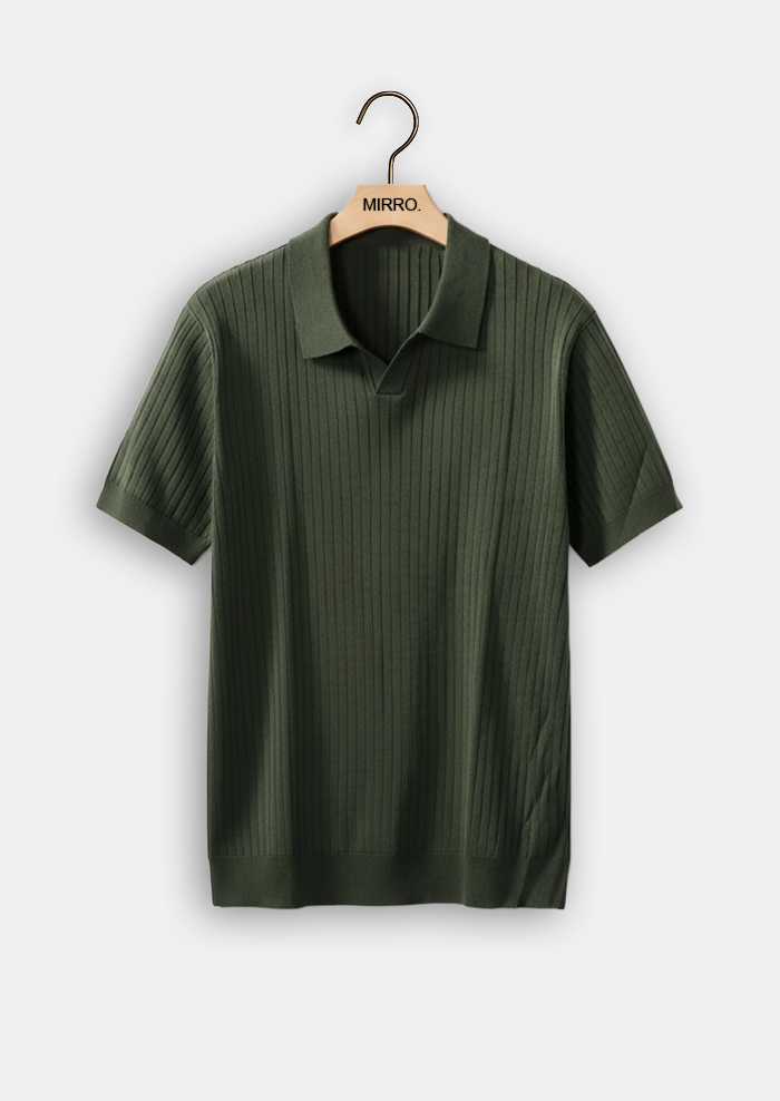 Jacquard Knit Polo
